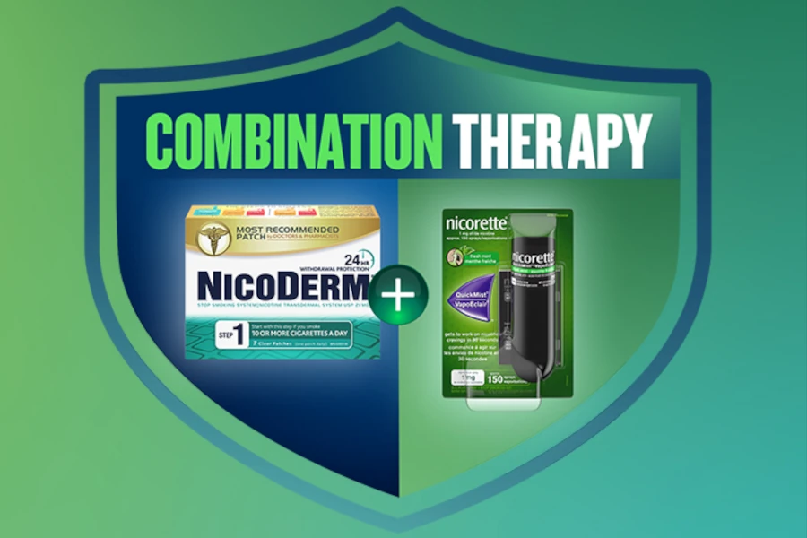 Quit Smoking Combination Therapy with NICODERM Patch & NICORETTE QuickMist®