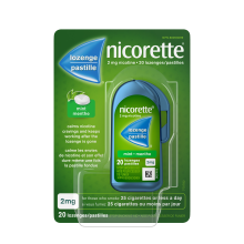 Nicorette Nicotine Lozenge, mint, 20 lozenges, 2 mg