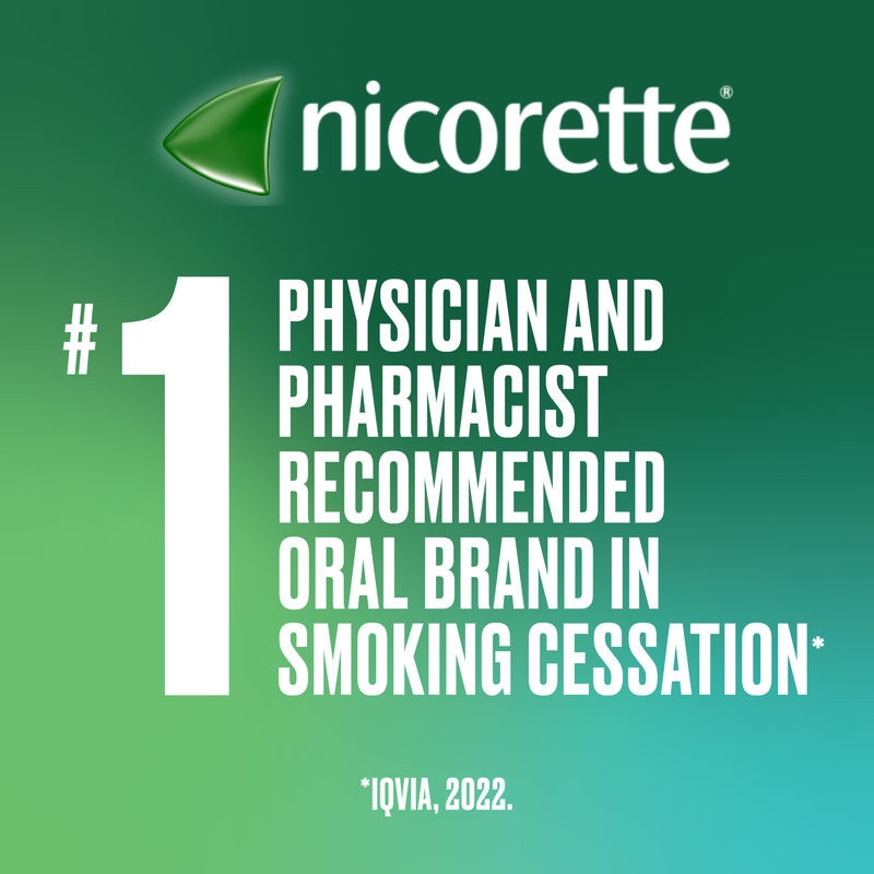 Nicorette is the #1 Brand Physicians and Pharmacists Recommend to Quit Smoking